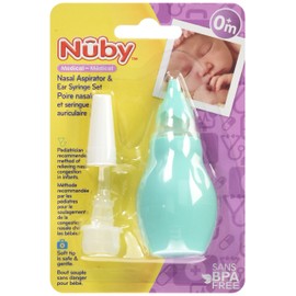 Nuby Nasal Aspirator and Ear Syringe Set Aqua