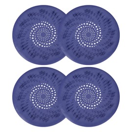 sourcing map Hair Drain Catcher, 5.91inch Round Tub Drain Covers Drain Protector with Suction Cup for Kitchen Bathroom Balcony, Blue 2Pcs