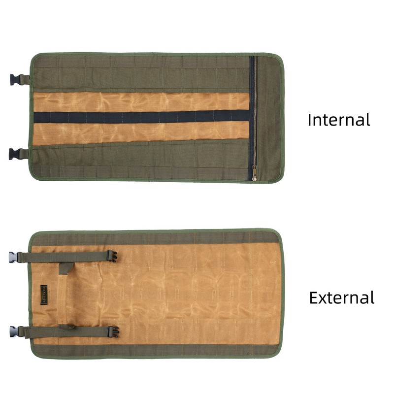 Tool Roll Bags, Portable Tool Roll with Buckle & Carry