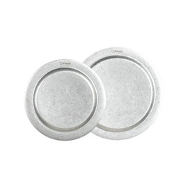S'more Stainless Steel Plates, Set of 2, Tableware, Camping, Dishes, Stainless Steel, Silver
