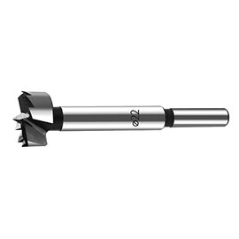 Forstner Drill Bit 22 mm Wood, TRUSTTO Accessories Drill, Wood Forstner Bits, Drill Bits with Round Shank (Diameter 22 x 90 mm)