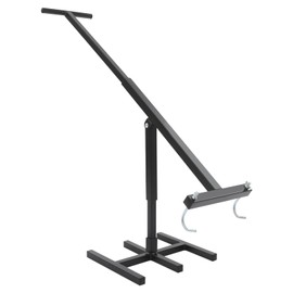 Manual Trash Compactor Metal Black Garbage Compactor Outdoor Touchless Trash Bin Compactor for Home Kitchen Restaurant, Suitable for 31.7-95.1 Gallon Garbage Cans