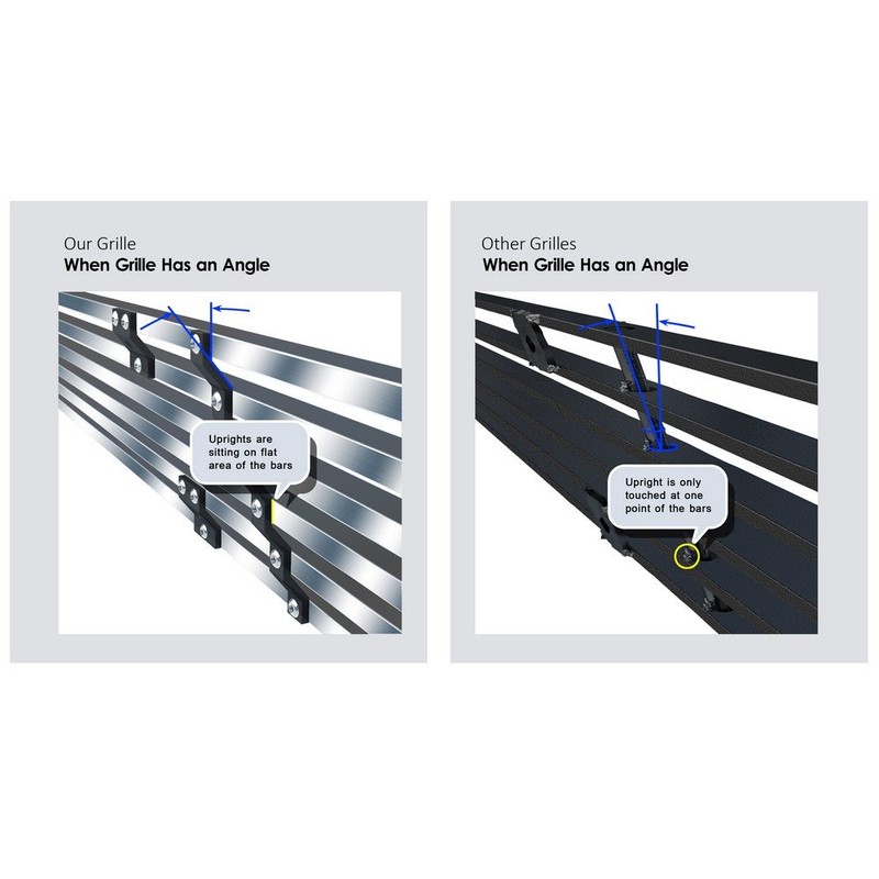 APS 304 Stainless Steel Chrome Billet Grille Compatible with 2004-2008