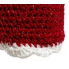 Toilet Paper Cover Retro Sparkle Red White Round Bathroom Crochet