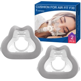 2 Packs Replacement Cushion (S) for Airfit F30, Optimized Comfort & Secure Seal with Memory Foam (New Version), Replacement CPAP Supplies