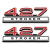 2pcs 427 Stroker 7.0 Liter Engine Emblems Badge 3D Decals