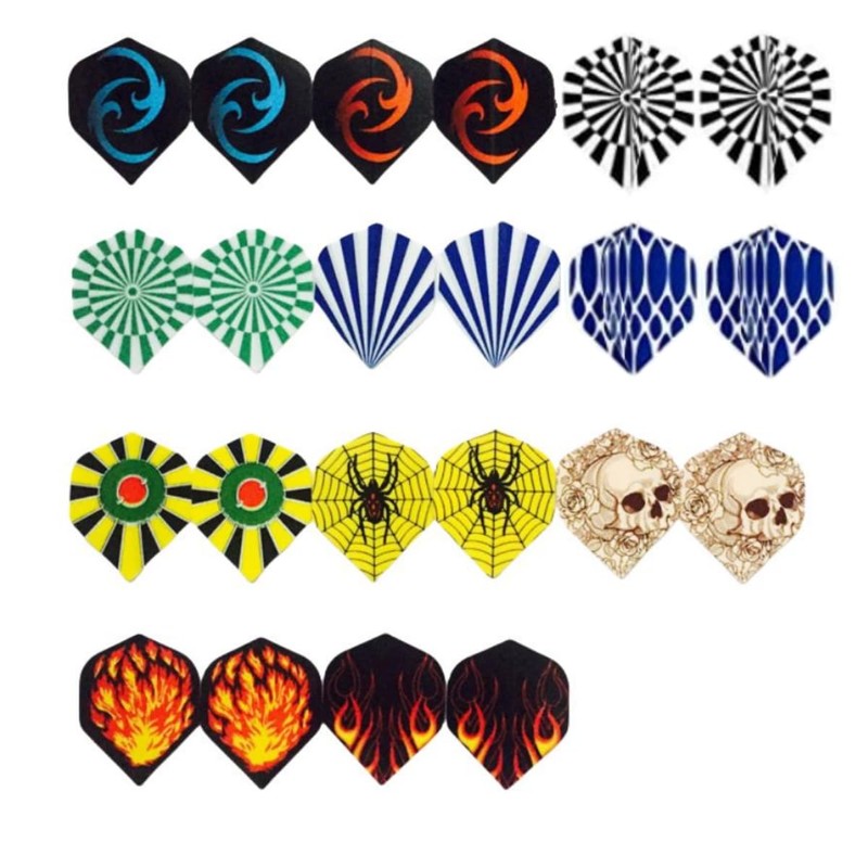 HRLORK 77 Pack Dart Flights Standard Thick Flight Extra Multiple