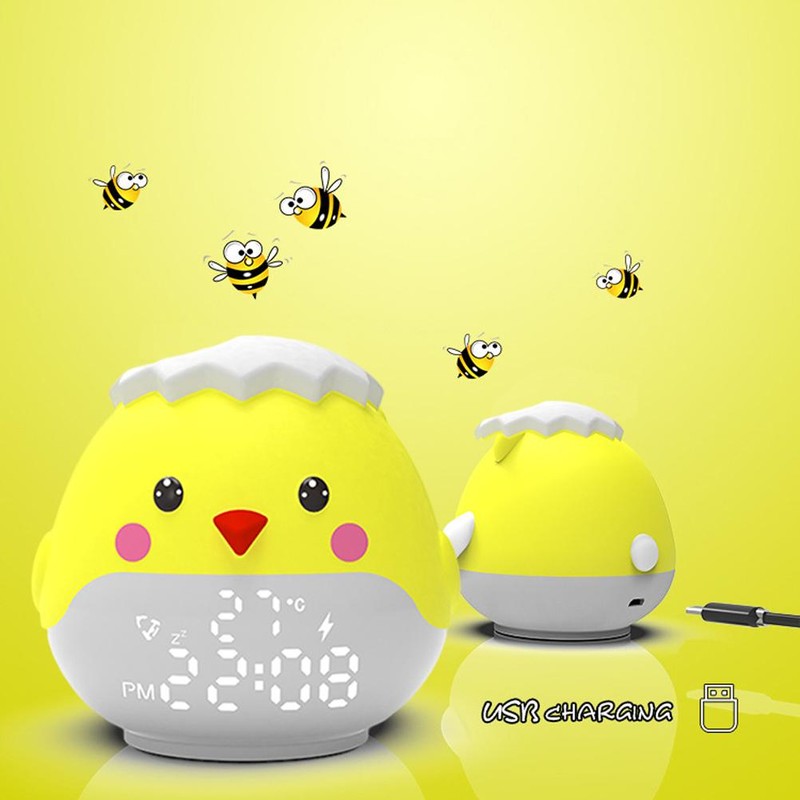 Kids Alarm Clock Snooze Function Bedside Alarm Clock Gift for