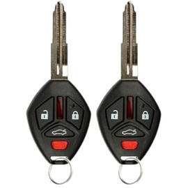 2 New Key Keyless Entry Remote Fob for 2007-2012 Mitsubishi Galant Eclipse (OUCG8D620MA) Notch