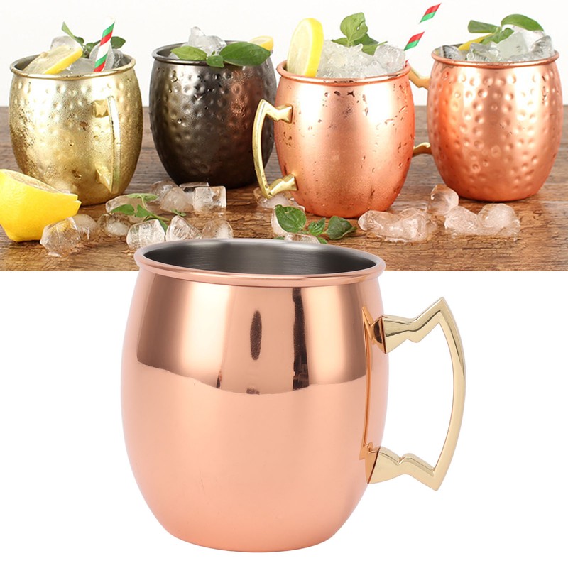 Moscow Mule Mug 600ml Capacity Stainless Steel Beer Cocktail Cup