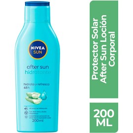 NIVEA SUN Crema Hidratante después del Bronceado After Sun Hidratante (200 ml), Enriquecido con Aloe Vera y Ácido Hialurónico para un Alivio Instantáneo