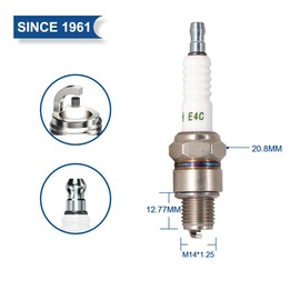 TORCH E4C Spark Plug Replace for Bos ch W10AC W9AO Spark Plug, for CHAM PION L90C Spark Plug, for DEN SO W14F-U Spark Plug, OEM