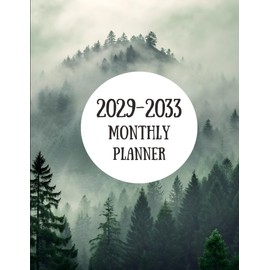 2029-2033 Monthly Planner: 5 Year 60 Months Calendar from January 2029 to December 2033 Agenda Schedule Organizer with holidays