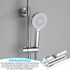 Universal Hand Shower Holder, 360° Rotatable Shower Holder with 2