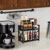 YINMIT Countertop Shelf Organizer,Coffee Bar Accessories,Spice Rack,Coffee Counter Shelf,2 Tier