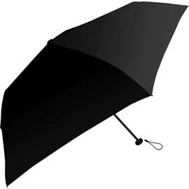 Nakatani AMANE Men's Folding Umbrella, Air+ Black, 834-008, Hand Opening, Rib Size: 23.6 inches (60 cm)