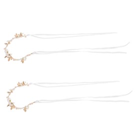 BESPORTBLE 2pcs Artificial Flower Crown Headband for Women Lightweight Daisy Wreath Floral Garland Headdress Bridal Wedding Boho Beach Party Photo Props