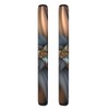 NETILGEN Refrigerator Door Handle Covers, Brown Flower Fridge Handle Cover,