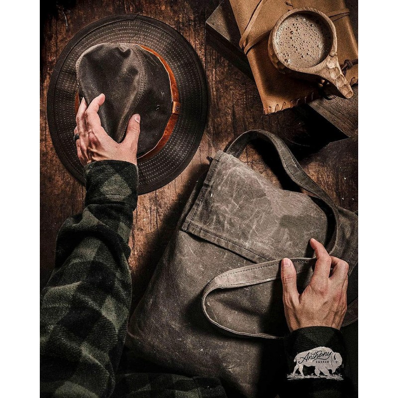 Bushcraft Haversack, Survival Kit, Foraging Bag, Waxed Canvas Mushroom Bag