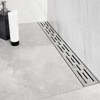 Neodrain 28 Inch Rectangular Linear Shower Drain with Brick Pattern