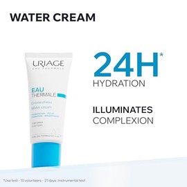 URIAGE EAU THERMALE Crema facial hidratante con ÁCIDO HIALURÓNICO I Hidratación 24 horas, luminosidad y suavidad. Crema facial fresca y ligera I Aroma floral agradable I Sin parabenos I No comedogénico