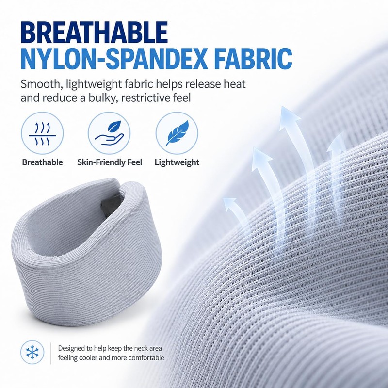 Neck Brace for Posture, Soft Cervical Collar for Sleeping, Working