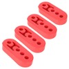 Exhaust Rubber, Duokon Silencer, Silencer, 4 Pieces, Universal 4-Hole, 12