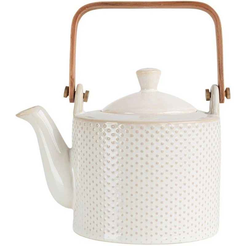 ASA Selection - Linna Tea Pot Piqué White with Strainer,