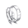 Sanfenly Men Women 925 Sterling Silver Ring Carven I Love