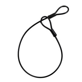 MOTO BASE Anti-Theft Goods Motoc Series Compact Loop Wire (φ4.5) Length: 23.6 inches (600 mm) / Black | MBLC-STW-02-60BK