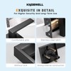 KNOBWELL 8 Pack Door Handles Black, Passage Lever Door Handles,