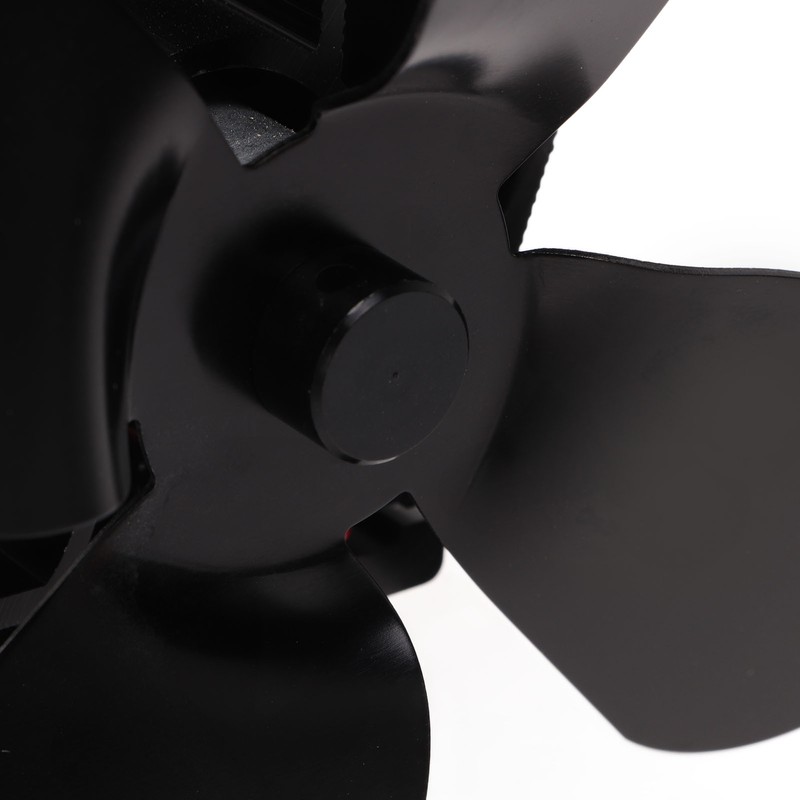 Heat Powered Fireplace Fan 4 Blades Aluminum Alloy Stove Fan