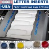 Advanced Trims GLOSS BLUE VINYL C7 Engine Cover Letters For