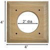Coveside Wood Predator Guard for Bird Houses – 4" Square