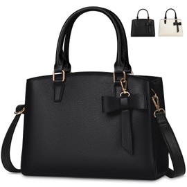 NUBILY Bolsa de Mano para Mujer, Bolsos de Mujers Cuero PU, Casual Bolso de Hombro para Trabajo Viajes Compras Citas