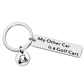 Golf Cart Keychain Funny Golfer Gifts Golf Keyring Golf Lover Gift Keychain My Other Car is A Golf Cart Golf Gift Keyring Golfer Jewelry Gifts for Dad Grandpa Husband Boyfriend Golf Players