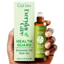 Gya Labs Health Guard Essential Oil Roll on - Protective On Guard Essential Oil Roller - 100% Pure Natural, Aromatherapy Blend with Tea Tree & Eucalyptus, Travel Size (0.34 Fl Oz)