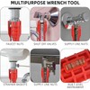 Ninoclar 14-in-1 Multi-Functional Wrench for Toilet, Sink, Bathroom, Kitchen Plumbing