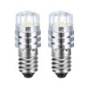 MECCANIXITY 3V/0.12A E10 Mini LED Light Bulbs, 2Pcs Miniature Screw
