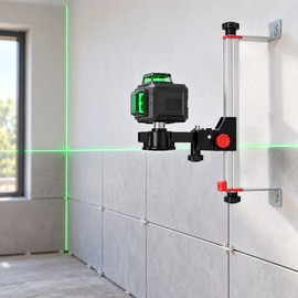 Adjustable Laser Level Bracket 200mm – Aluminum Alloy Mount with 1/4" to 5/8" Screw Adapter