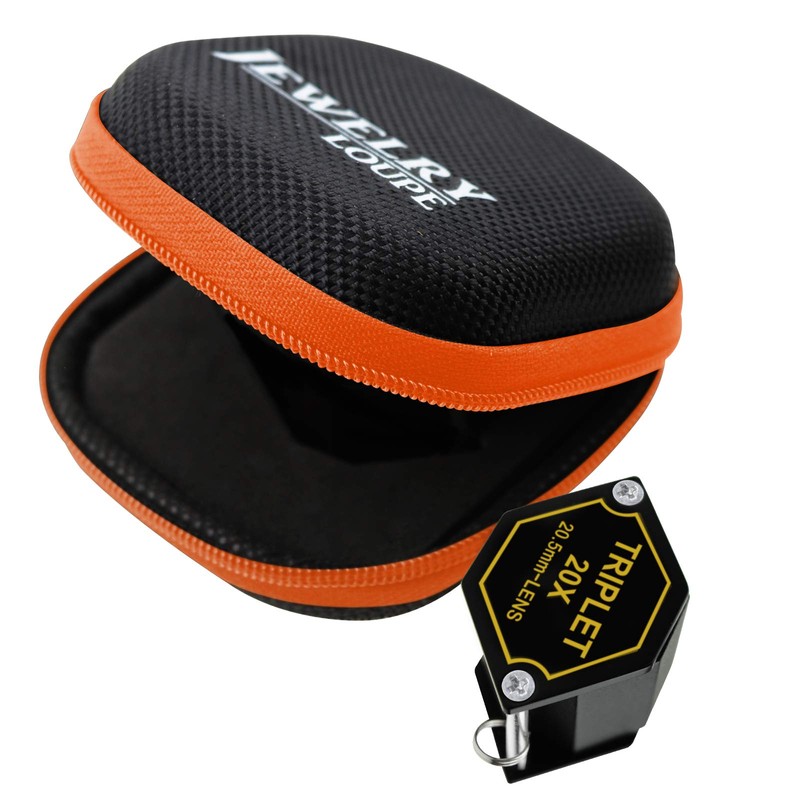 TEKCOPLUS Folding Magnification Magnifier Jewelry Loupe for Optical Glass Watchmaking