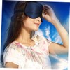 Baluue Large Navy Blue Natural Silk Eye Mask for Sleep