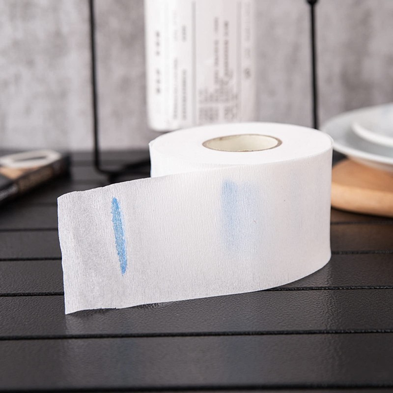 White Neck Strips 5 Rolls Barber Nape Nap Professional Stretch