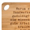 Mr. & Mrs. Panda Bamboo Chopping Board Saying "Warum sind