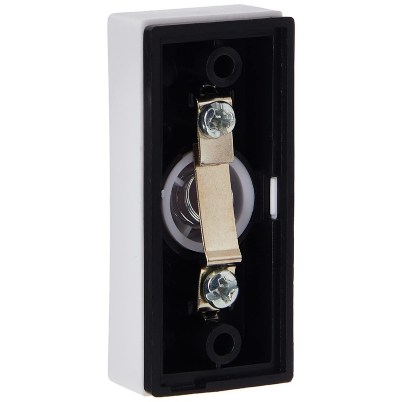 Byron 7910 Wired Bell Push, White, 2 Wire