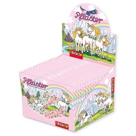 Lutz Mauder Children's Plaster Display Set with 20 Unicorn Plaster Letters with 10 Plasters in 2 Sizes (200 Individual Plasters), Nursery, Nursery, Doctor, Hort, Educator, Birthday, Guest Gift