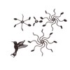 Wind Spinners Iron Hummingbird Metal Windmill Wind Sculpture for Outdoor