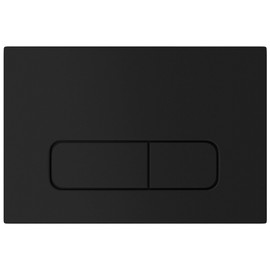 MYLAVABO Push Plate Toilet Actuator Plate Suitable for Geberit Sigma Frame Element for Geberit Cistern Sigma UP300, UP320, UP700, UP720 (Black Oval, Plastic)