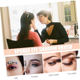 Housoutil 20 Piezas Cepillo De Sombra De Ojos Aplicador De Labios Rubor Difuminado Brocha De Maquillaje Para Rubor Maquillaje De Ojo Perder Herramientas De Maquillaje Nailon Cabeza Doble