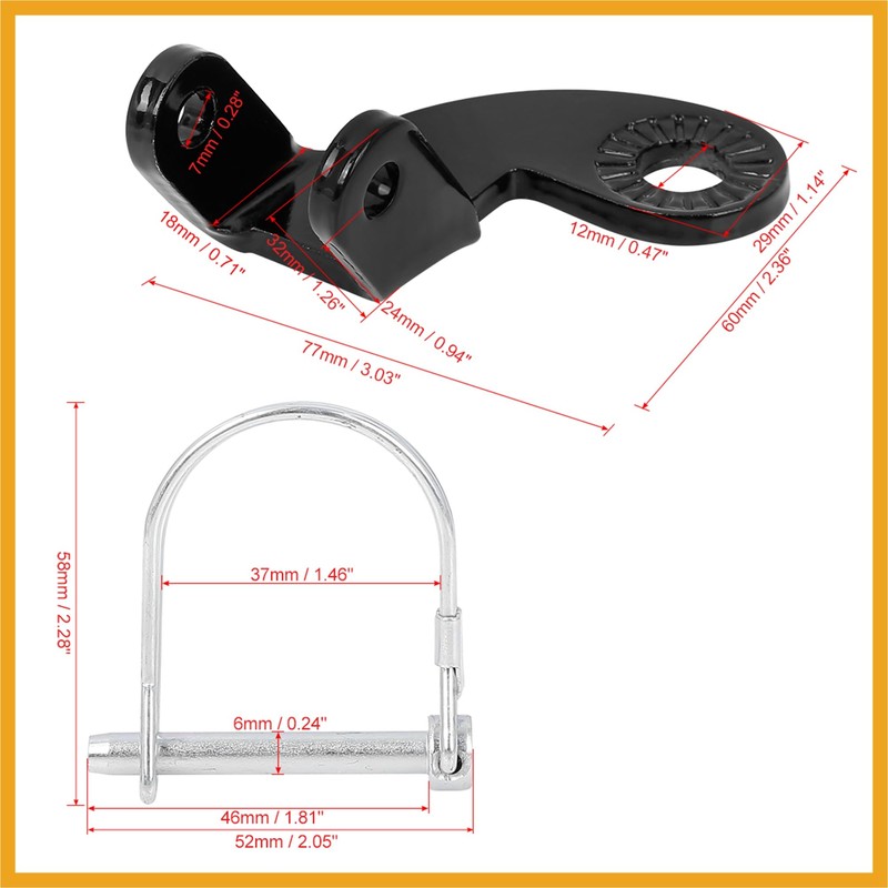 Partuto Universal Bicycle Trailer Coupler Attachment Bike Trailer Hitch Replacement